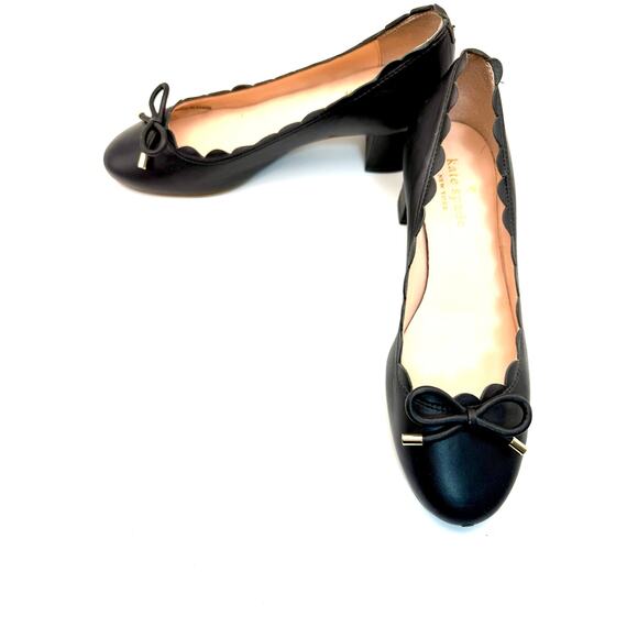 Kate spade Yasmin black ballet heels 6 - Picture 2 of 8